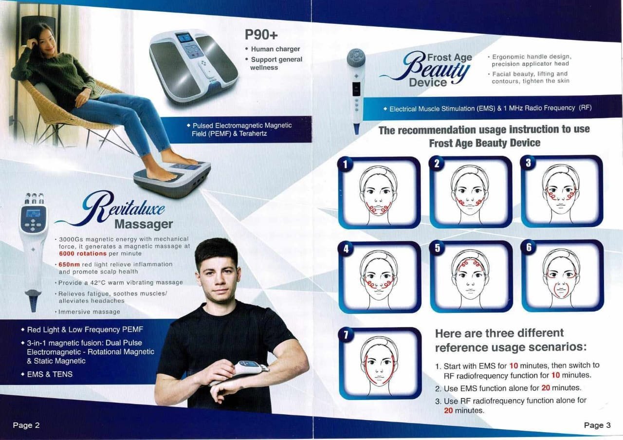 健康美容儀器使用說明。.