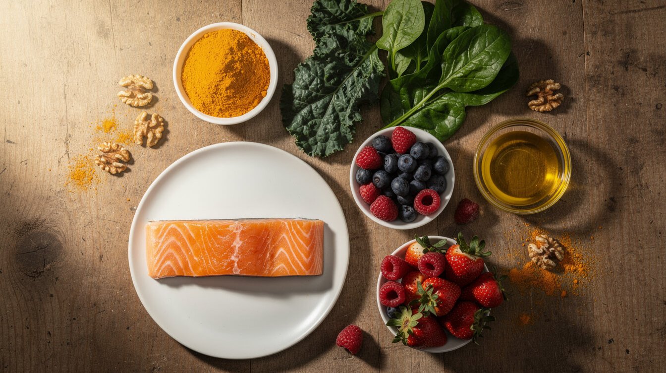 Alimentos antiinflamatorios para la salud del sistema nervioso