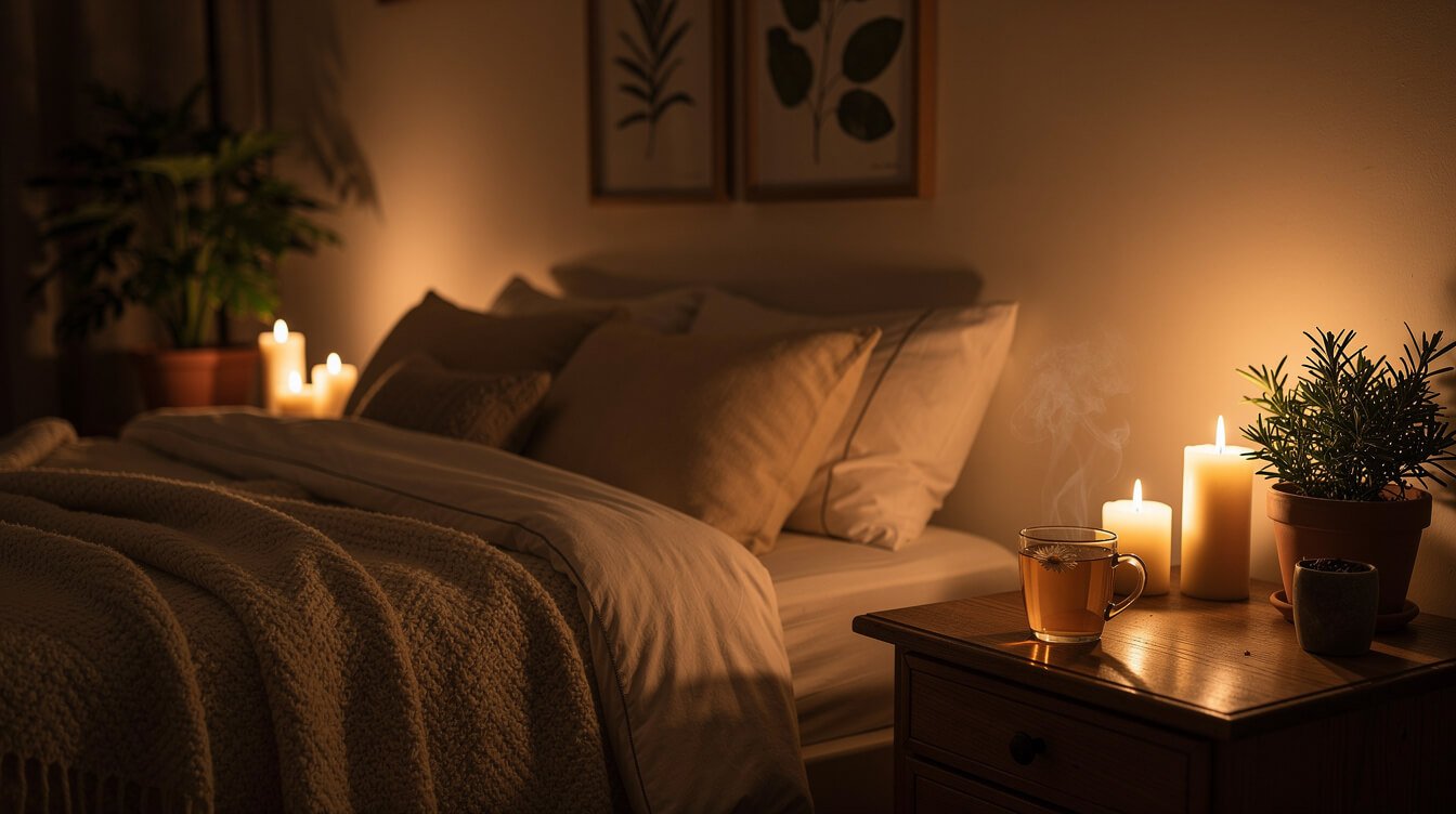 calming evening routine for overnight detoxification
