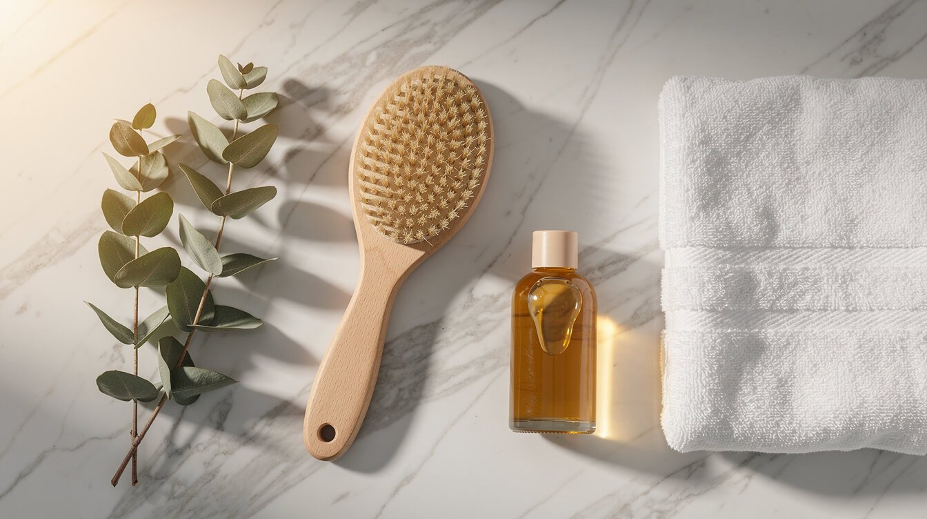 step-by-step dry brushing technique guide