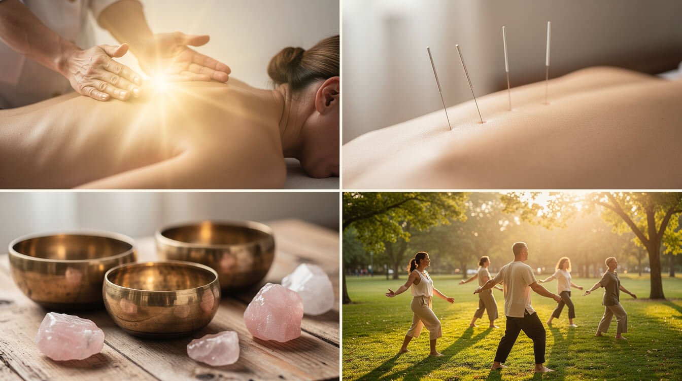 different types of energy healing practices including reiki and sound healing