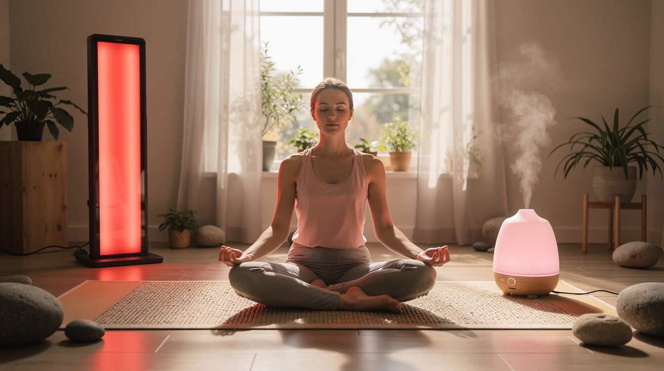 holistic wellness practices complementing red light therapy