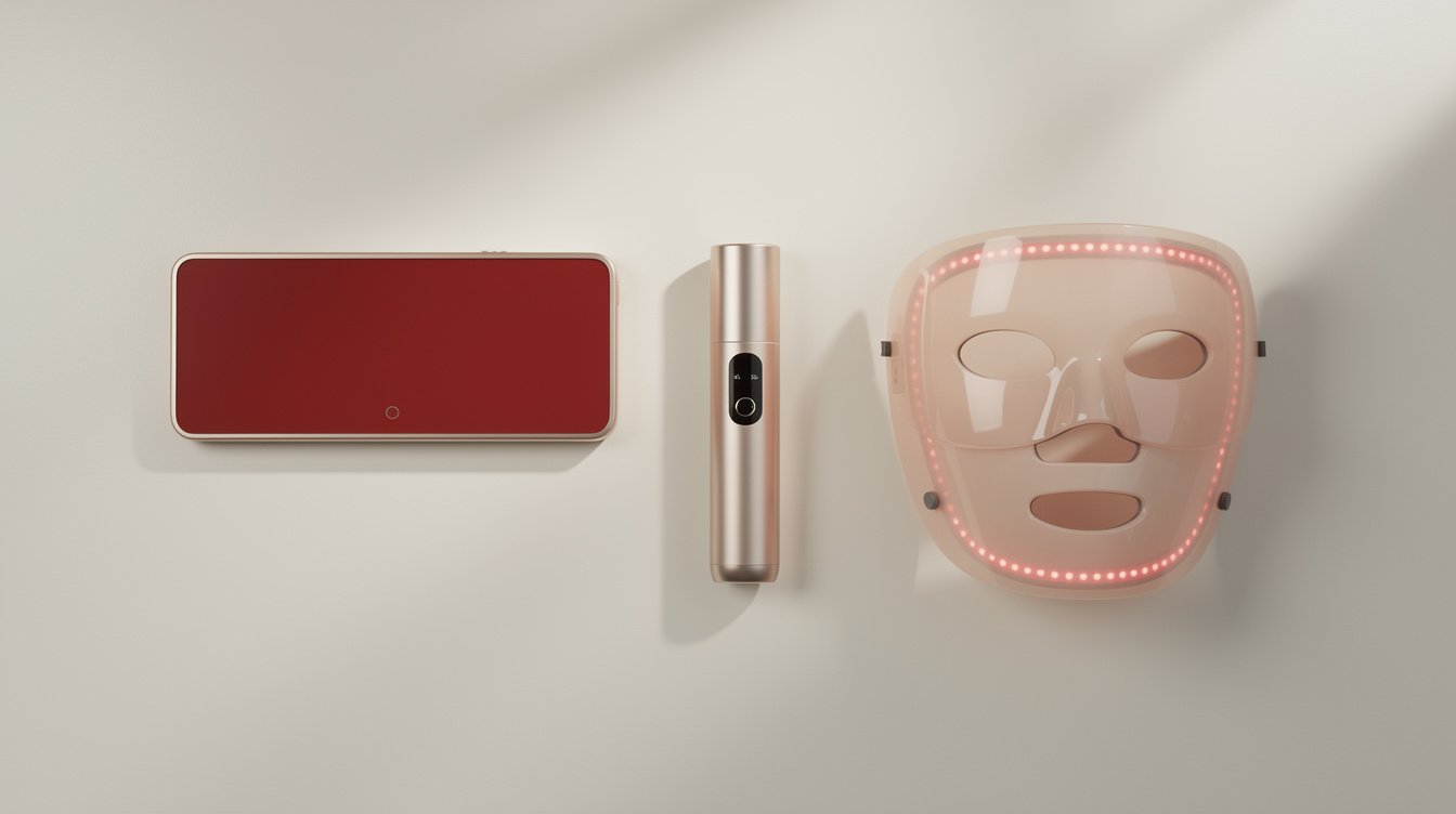 different red light therapy devices for home use