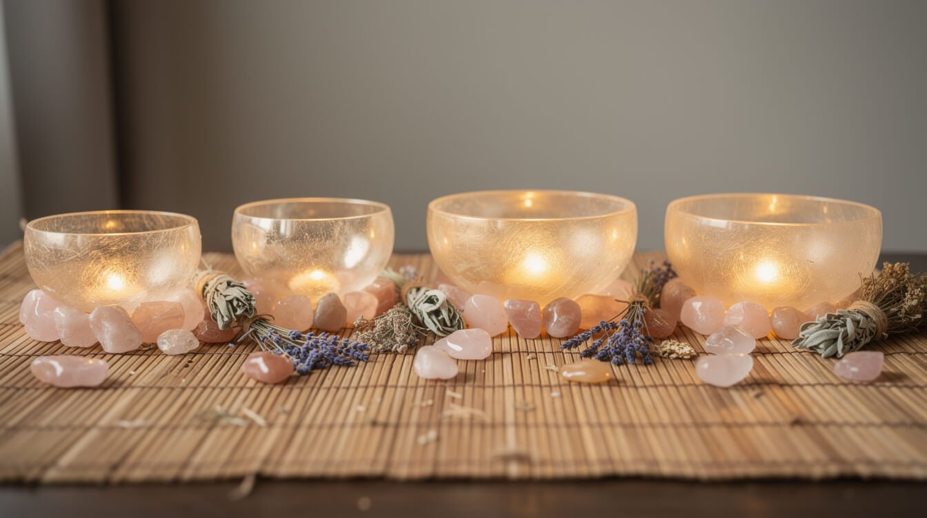 what are the 7 healing frequencies crystal singing bowls